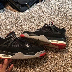 Jordan Black and Red Sneakers